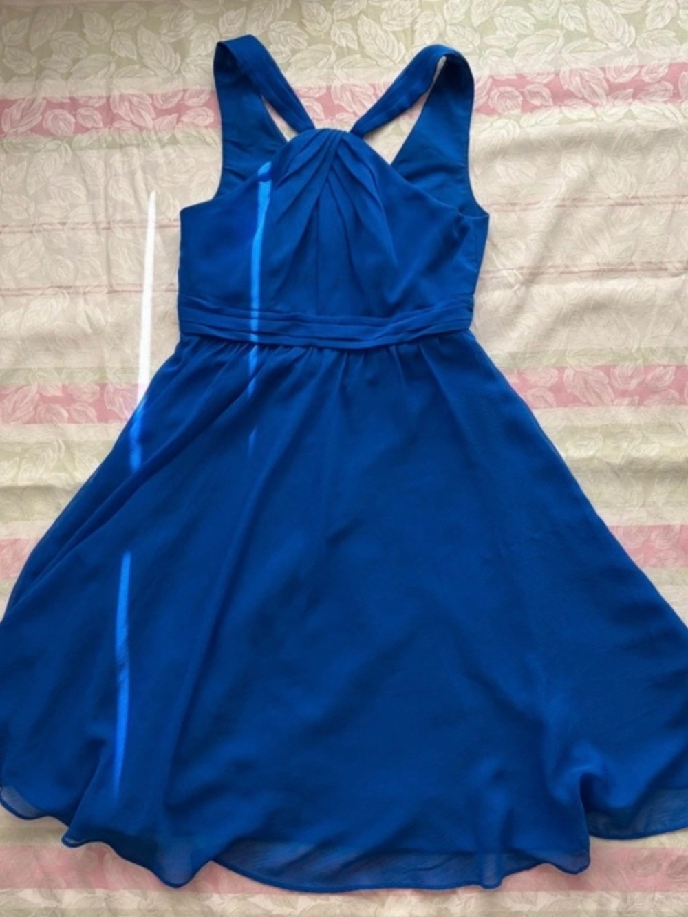 David’s Bridal Royal Blue cocktail dress formal Party size 2